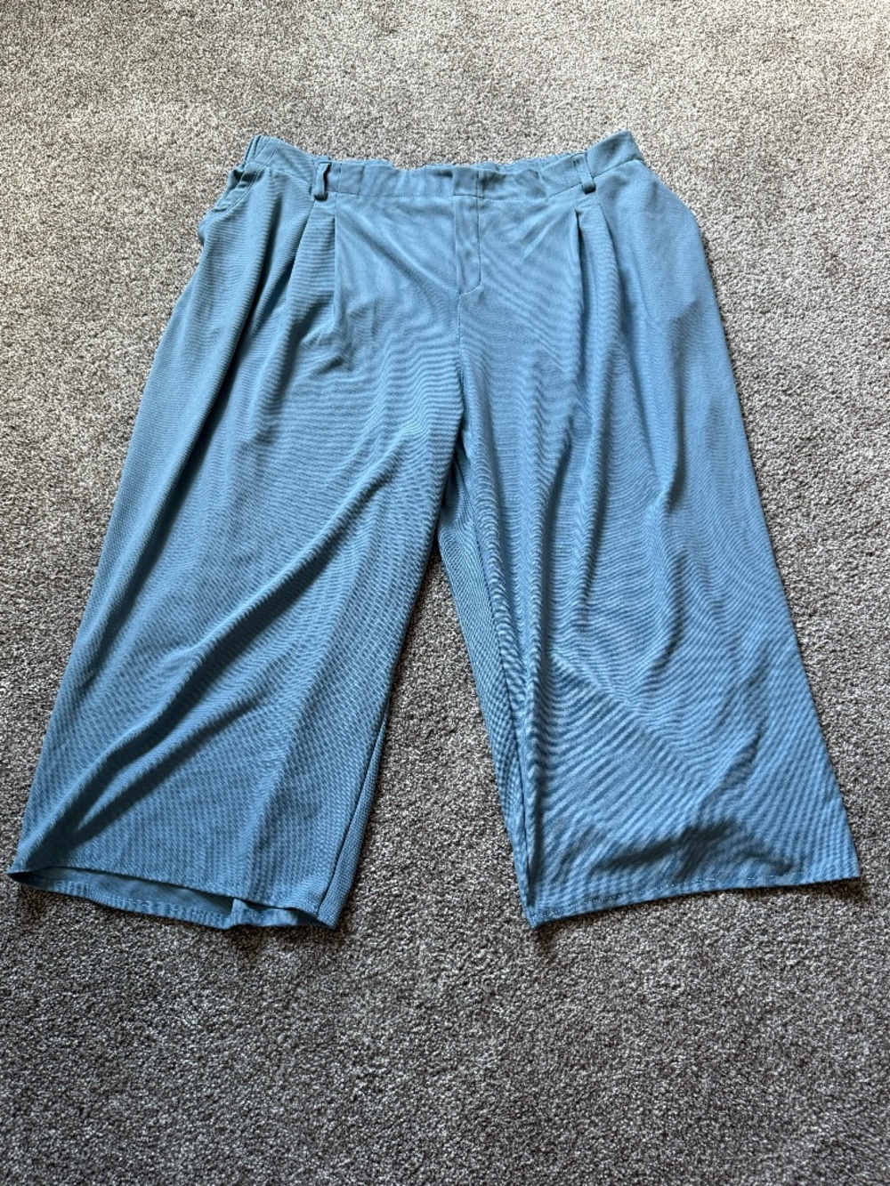 Halara Blue Waffle Knit Work Pants